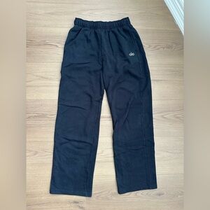 Alo Black Sweatpants with Logo